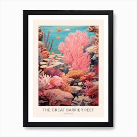 The Great Barrier Reef Australia Travel Poster Art Print