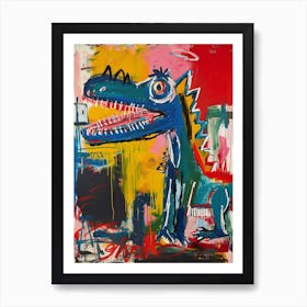 Graffiti Abstract Dinosaur 2 Art Print