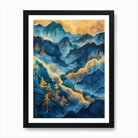 Chinese Mountains 50 Art Print