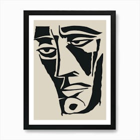 Face Of A Man 22 Art Print