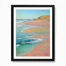 Crantock Beach Cornwall Monet Style Art Print