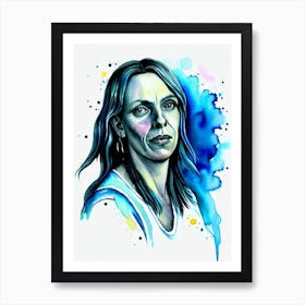 Toni Collette In Mary And Max Watercolor Art Print