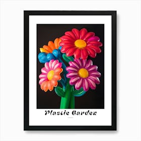 Bright Inflatable Flowers Poster Cineraria 5 Art Print