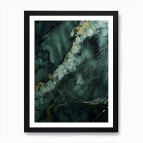 Green Marble 1 Art Print