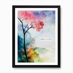 Tree Watercolor Painting Art Print