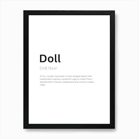 Doll Definition Meaning Poster