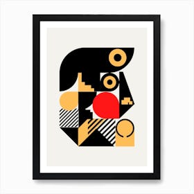 Geometrical Portrait Art Print