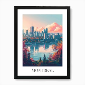 Montreal Skyline Art Print