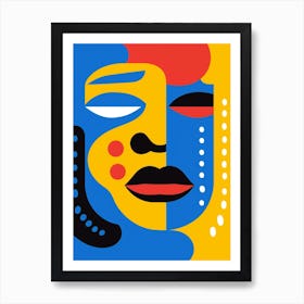 Geometric Digital Line Illustration 4 Art Print