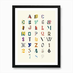 Alphabet Typography Affiche