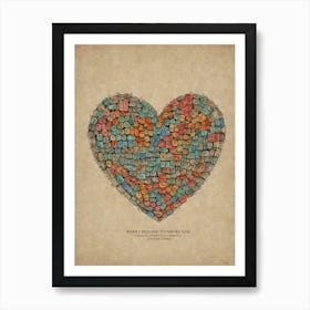 Heart Of Love 11 Art Print