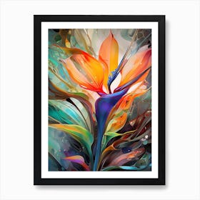 Bird Of Paradise Nouveau Art Print