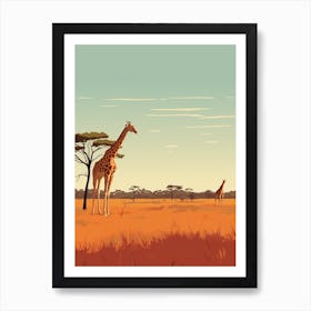 Botswana 3 Travel Illustration Art Print