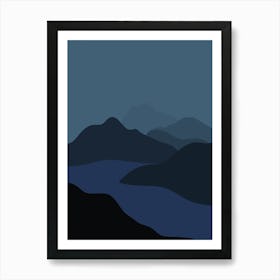 Scottish Mountains Art Print