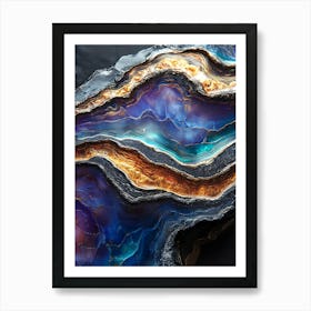 Stunning Whimsical Marble 12 Poster