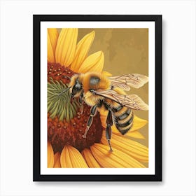 Mason Bee Storybook Illustrations 9 Art Print