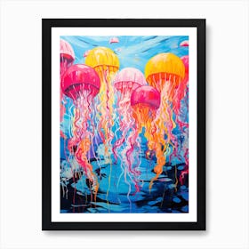 Jelly Fish Pop Art 2 Art Print