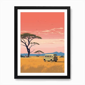 Tanzania Travel Illustration Art Print