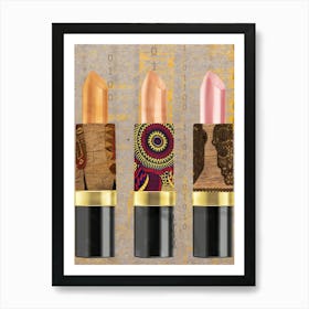 3 Nigerian Lipstick Art Print