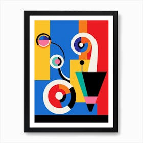 Snail Abstract Pop Art 3 Art Print