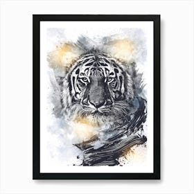 Poster Tiger Africa Wild Animal Illustration Art 01 Art Print