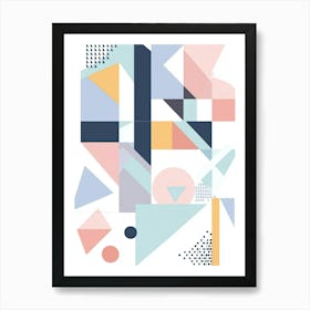 Abstract Geometric Painting 2 Art Print