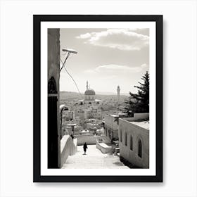 Palestine, Black And White Analogue Photograph 3 Art Print