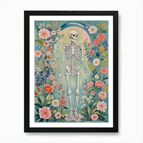 Skeleton In The Garden no2 Art Print