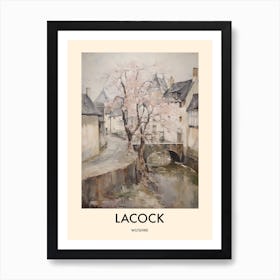 Lacock (Wiltshire) Painting 2 Travel Poster Art Print