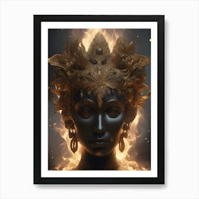 Black queen Art Print