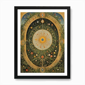 Sun Map Art Print