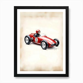 Racing Car Art Print