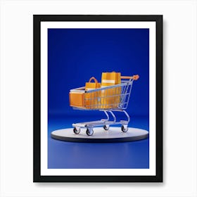 Create Shopping Cart And E Commerce Suite In A Thoroughly Modern Design Featuring Chrome Accents S (1) Art Print