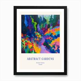 Colourful Gardens Butchart Gardens Canada 1 Blue Poster Art Print