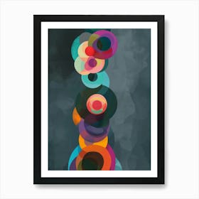 Abstract Circles 34 Art Print