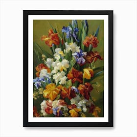 Iris Painting 1 Flower Art Print