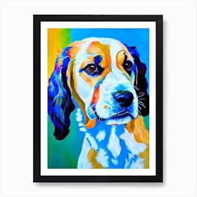 English Cocker Spaniel 2 Fauvist Style Dog Art Print