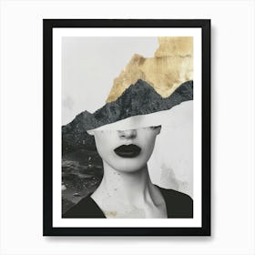 Black And Gold 8 Art Print