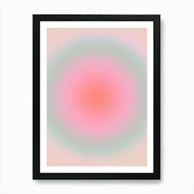 Soft Pastel Gradient Art Print