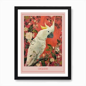 Floral Animal Painting Cockatoo 3 Poster Art Print