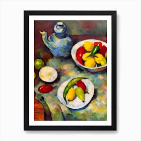 Serrano Pepper Cezanne Style vegetable Art Print