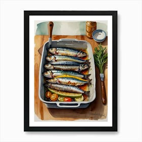 Sardines 12 Art Print