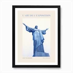 Christ The Redeemer, Rio De Janeiro Vintage Poster Poster