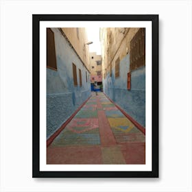 Narrow Alley In Morocco Art Print