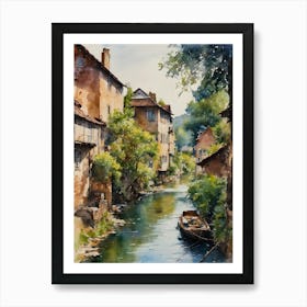 Peaceful Life Water Colour Art Print