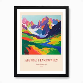 Colourful Abstract Vanoise National Park France 4 Poster Art Print