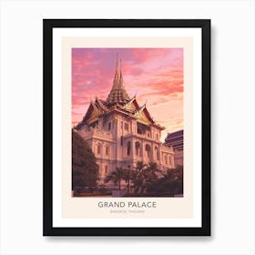 Grand Palace Bangkok Thailand Travel Poster Art Print