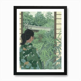 In The Garden Tofuku Ji Japan 2 Art Print