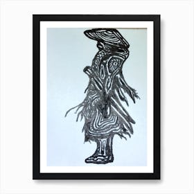 Samurai master Art Print