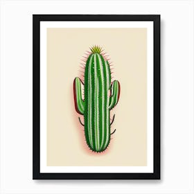Devil S Tongue Cactus Marker Art Art Print